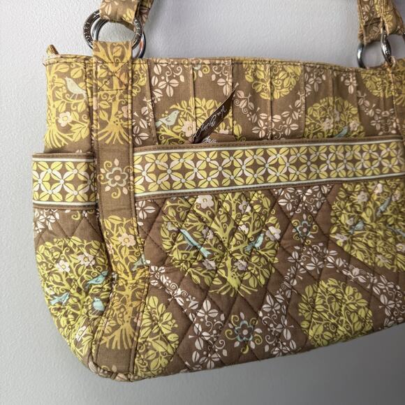Vera Bradley Sittin In A Tree Quilted Shoulder Bag Purse - Picture 10 of 10